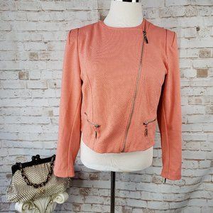 Kate & Mallory Coral Textured Blazer